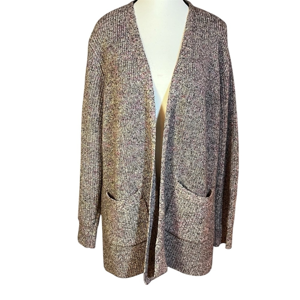 Marine Layer Cabin Cardigan Rainbow Marl Knit Women’s Size Medium Cotton